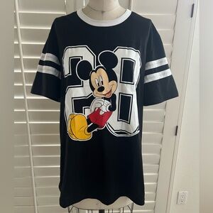 Mickey Mouse Black Graphic T-Shirt Jersey